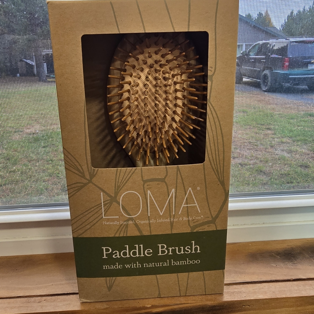 LOMA Natural Bamboo Paddle Brush